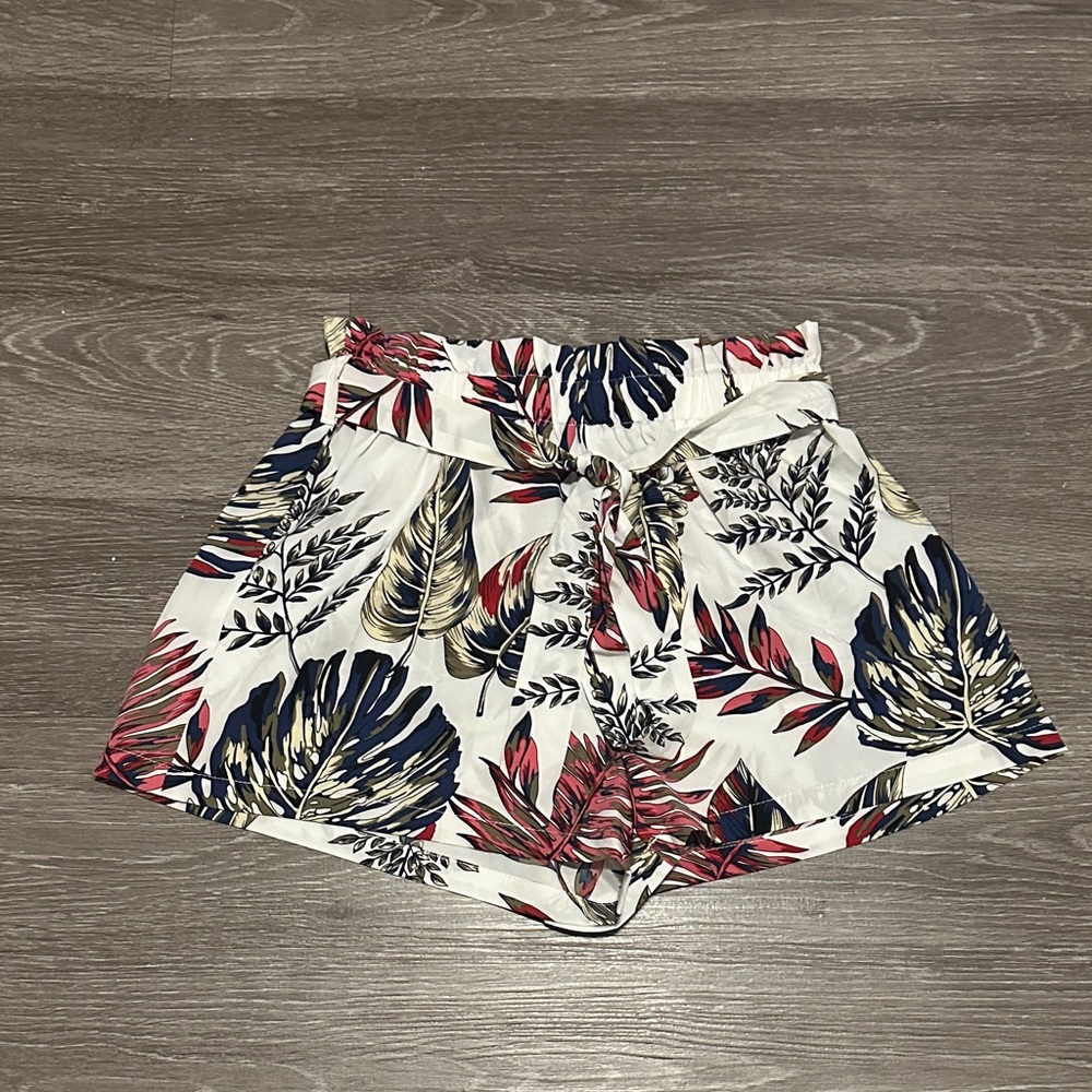 SHEIN White Floral Shorts